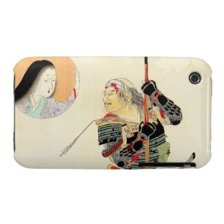 Tomioka Eisen Samurai Warrior Classic japanese art iPhone 3 Case-Mate Case