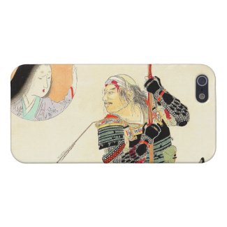 Tomioka Eisen Samurai Warrior Classic japanese art iPhone 5 Cases