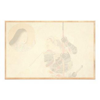 Tomioka Eisen Samurai Warrior Classic japanese art Customized Stationery