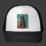 Tommy Standardbred Horse Art Trucker Hats