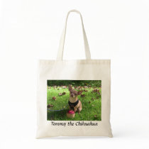 Tommy the Chihuahua Tote Bag bags