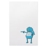 tommy tummy inside lumpy monster blue customized stationery