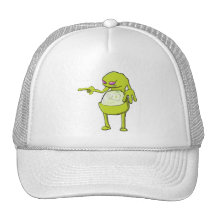 tommy tummy inside lumpy monster green hat