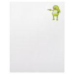tommy tummy inside lumpy monster green letterhead design