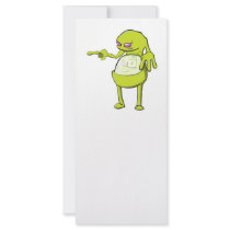 tommy tummy inside lumpy monster green rack card design