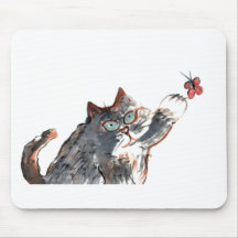 Tommy's Butterfy Tag Mousepad