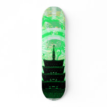 Tommy's Temple green Skate Board