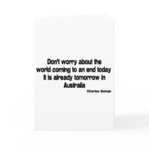 Tomorrow in Australia quote cards