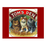 Toms Den Vintage Cigar Label Postcards