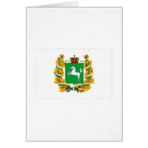 Tomsk Oblast Flag Greeting Cards