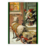 Tomte Nisse, aka Santa Clause Greeting Card
