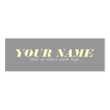 Tonal Neutral Calling Card Business Cards