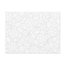 Tonal Soccer Football Postcard by markmurphycreative Tonal Soccer Football Postcard