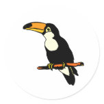 Tonara Toucan Round Sticker