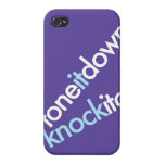 "Tone It Down & Knock It Off" iPhone 4/4S Cover