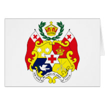 Tonga Coat of Arms cards by FlagTshirts Tonga Coat of Arms cards