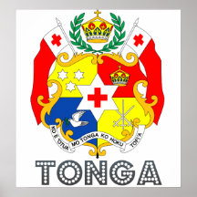 Tonga Coat of Arms Posters