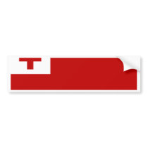 Tonga Flag bumper stickers