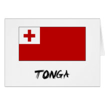 Tonga Flag cards