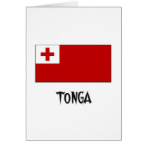 Tonga Flag cards