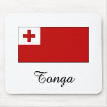 Tonga Flag Design mousepads