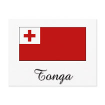 Tonga Flag Design postcards