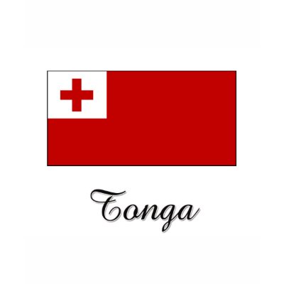 Tonga Flag Design T Shirt by flagshirt