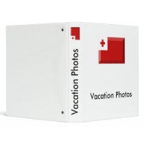 Tonga Flag Jewel Vinyl Binders