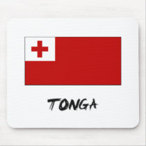 Tonga Flag mousepads