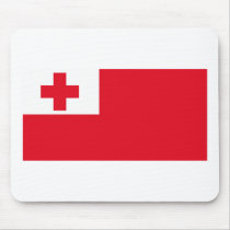 Tonga Flag Mousepad