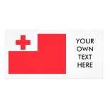 Tonga Flag Custom Photo Card
