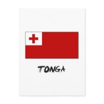 Tonga Flag postcards