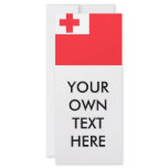 Tonga Flag Rack Card Template