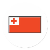 Tonga Flag Sticker
