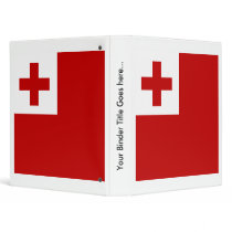 Tonga High quality Flag Vinyl Binder