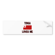 Tonga Loves Me bumper stickers