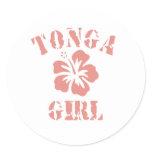 Tonga Pink Girl stickers