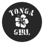 Tonga Pink Girl stickers