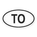 Tonga "TO" stickers