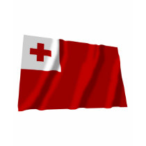 Tonga Waving Flag t-shirts