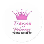 Tongan Princess stickers