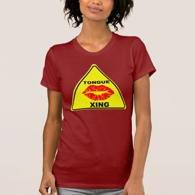 TONGUE CROSSING TEE SHIRTS