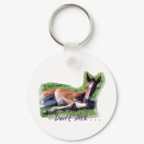 Tongue Dragging funny foal keychains