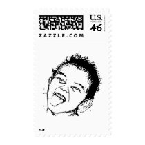 Tongue out stamp