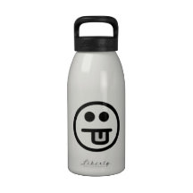 Tongue Smiley Face Water Bottle