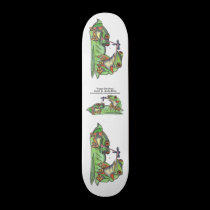 " Tongue Tied Frogs " Skateboard