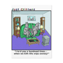 Tongue-Tied postcards by JustCritters Tongue-Tied postcards