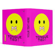 'tongue tied ' SMILEY FACE BINDER by just_saying 'tongue tied ' SMILEY FACE BINDER