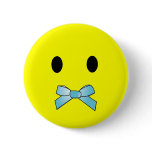 'tongue tied '  SMILEY FACE PIN