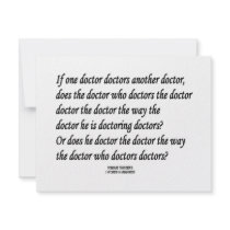 Tongue Twister Doctor Doctors Another Doctor invitations